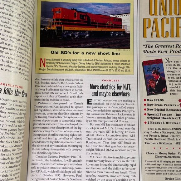 Trains Magazine Railroading Enthusiast September 1995 Vol 55 No 9 u Horseshoe C - Picture 6 of 9